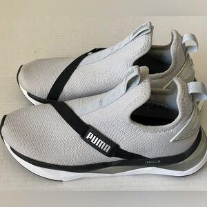 Puma LQDCELL Shatter Gray Mid High Rise Training Shoes Women's Sz 7.5 #193278-03